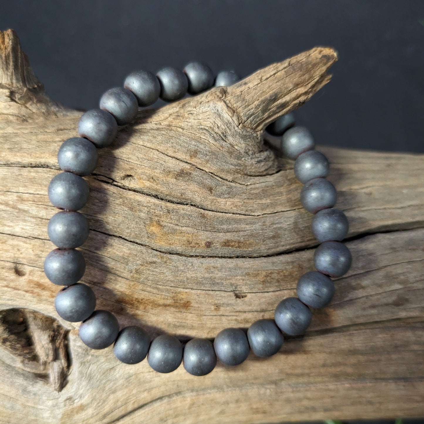 Hematite - 8mm Beaded Bracelet image 0