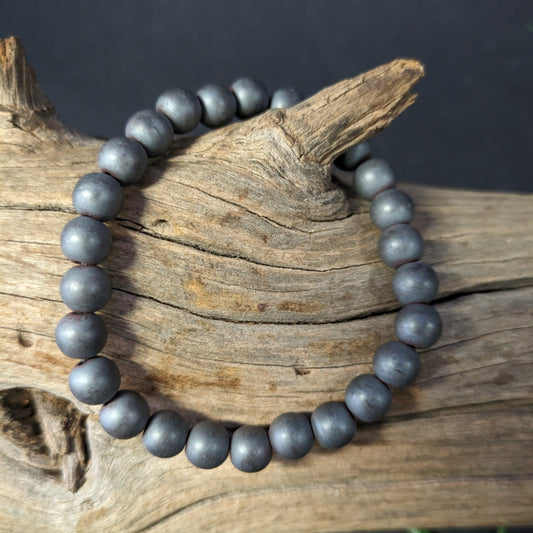 Hematite - 8mm Beaded Bracelet image 0