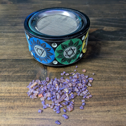 Soapstone 7 Chakra Resin Burner image 0
