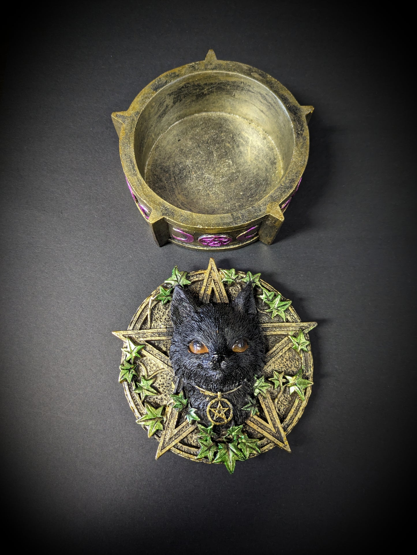 Witch Cat Trinket Container image 2