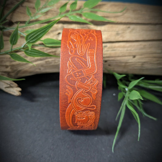 Leather Wrist Band - Tan image 0