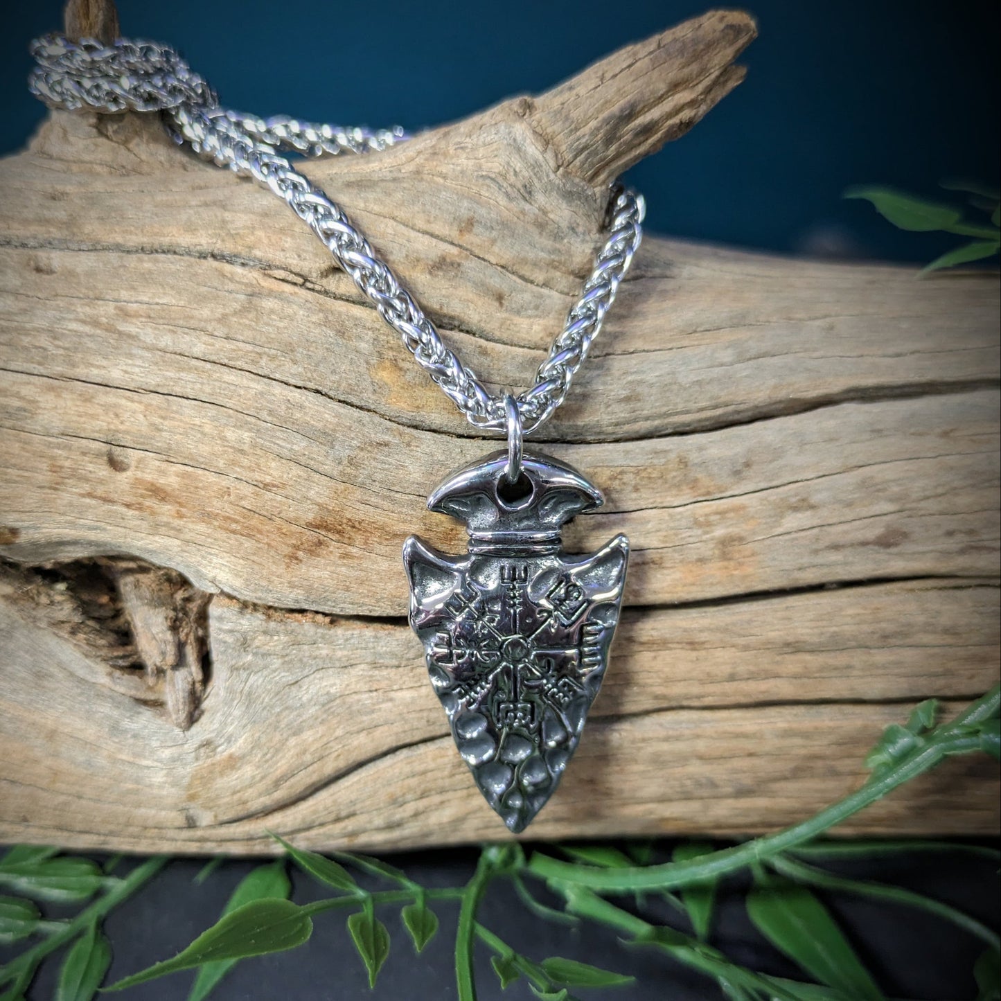 Norse Viking Rune Arrow Necklace image 0