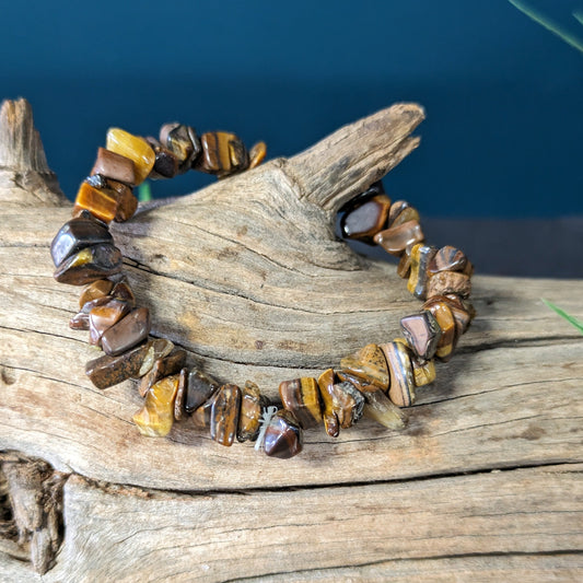 Crystal Chip bracelet - Tiger Eye image 0