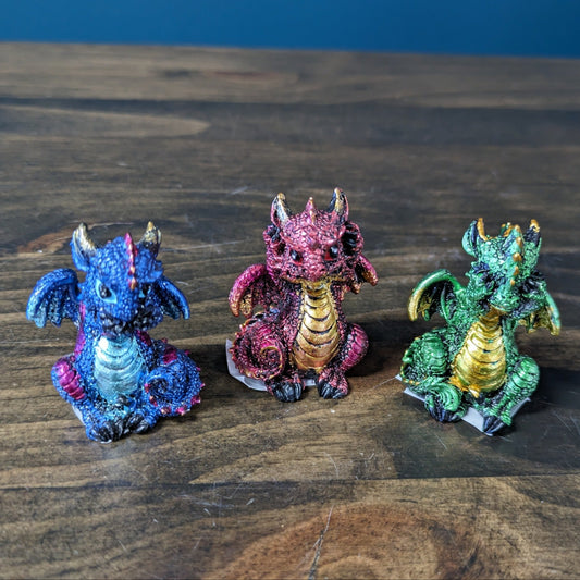 Set of 3 Dragons ( hear no evil, see no evil, speak no evil)) image 0