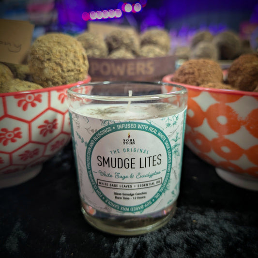 White Sage & Eucalyptus Smudge Candle image 0