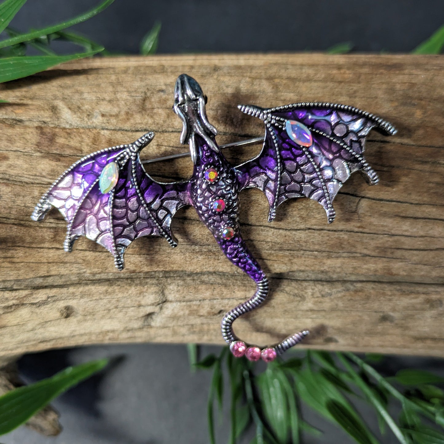 Dragon Brooch - Purple image 0