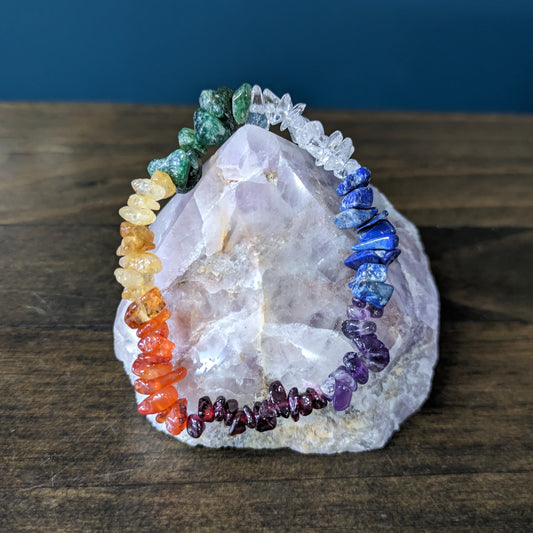 Crystal Chip Bracelet - Chakra image 0