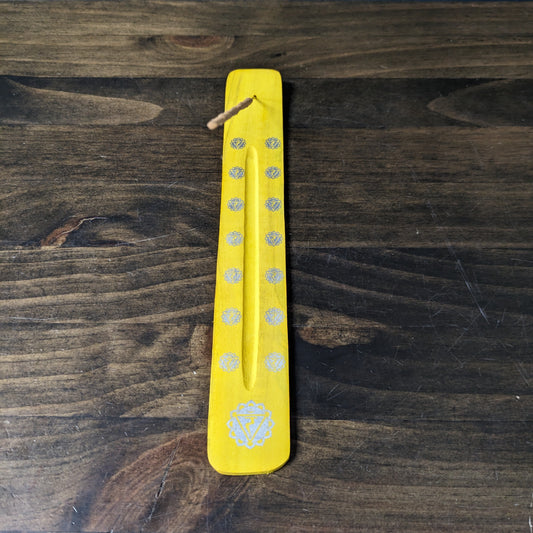 Wooden Incense Holder - Yellow
