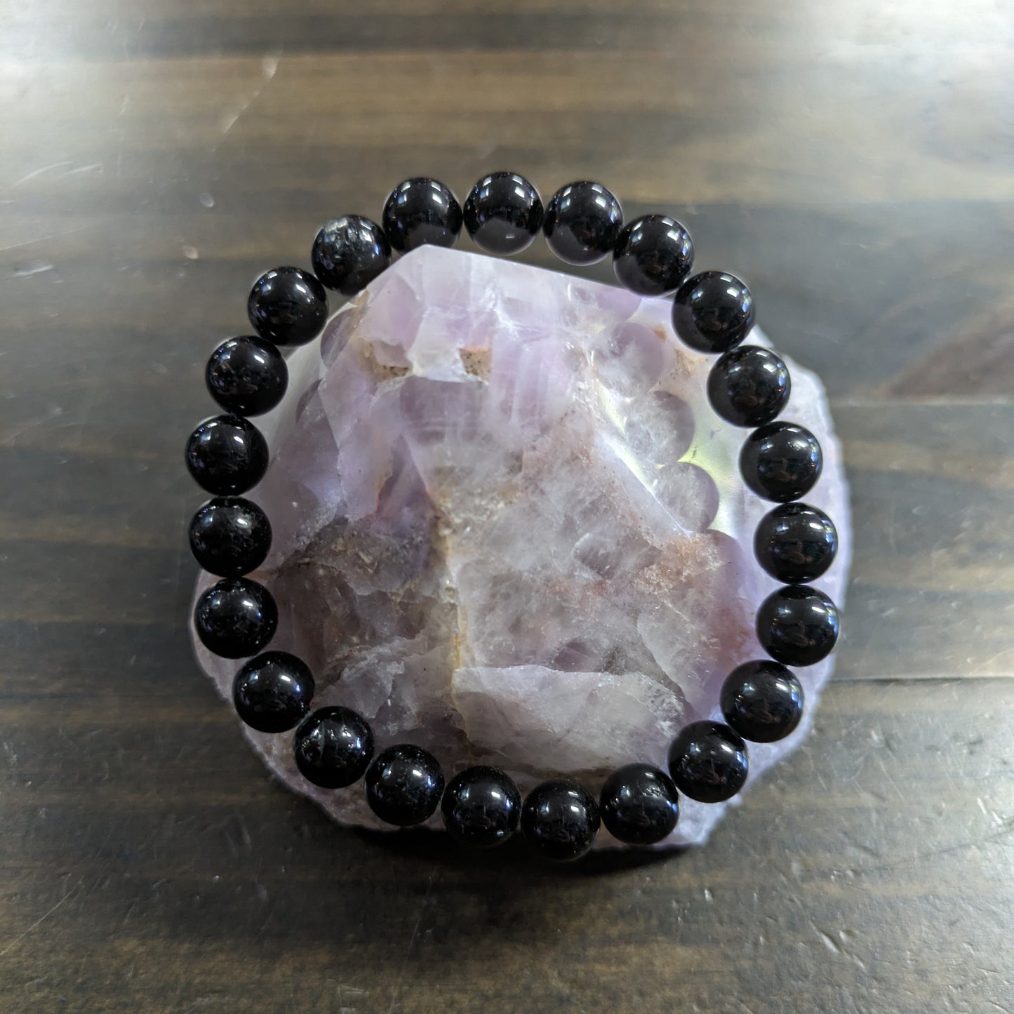 Black Tourmaline - 8mm bead Bracelet image 0