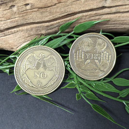 Yes or No Coin - Gold colour image 0
