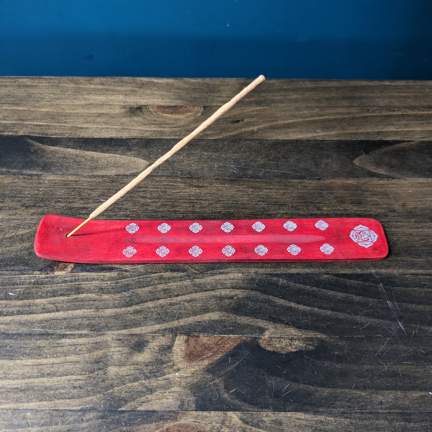 Wooden Incense holder - Red image 0