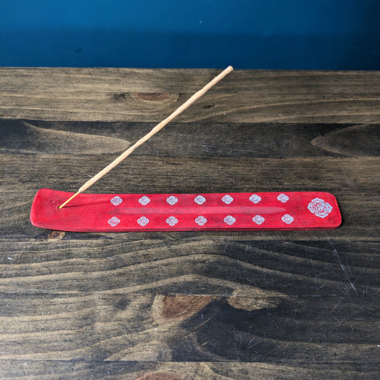 Wooden Incense holder - Red image 0