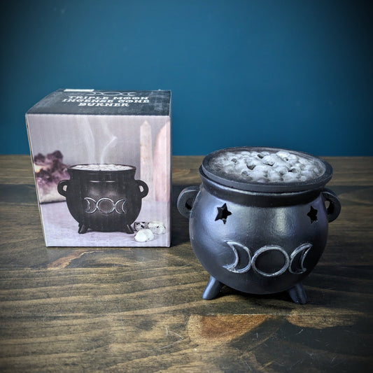 Triple Moon Cauldron Cone Holder image 0