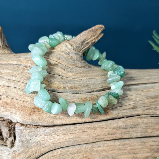 Crystal Chip bracelet - Green Aventurine image 0