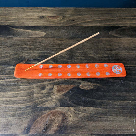 Wooden Incense Holder - Orange image 0