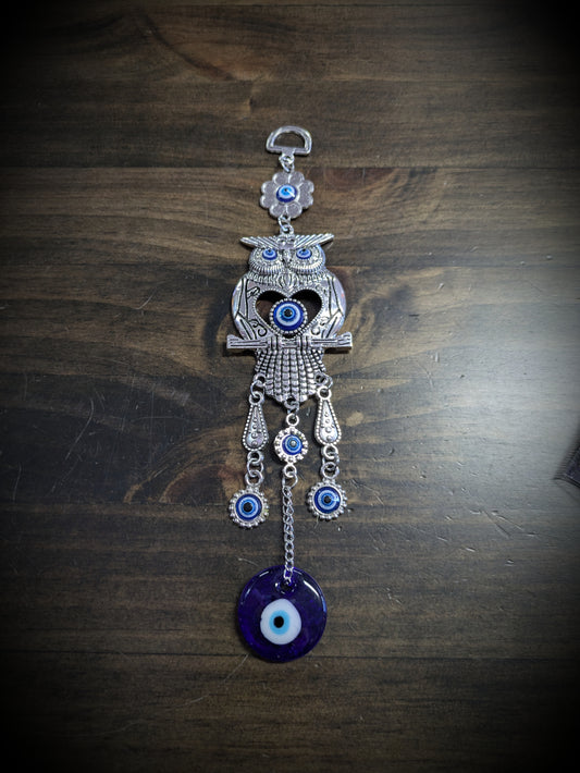 Evil Eye with Owl Hanging image 0