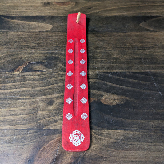 Wooden Incense holder - Red image 1