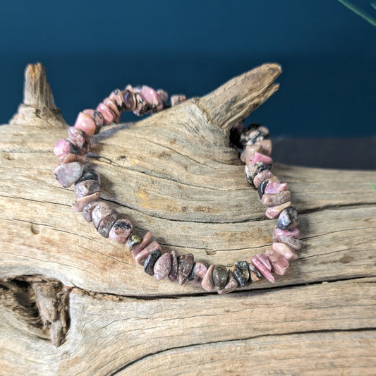 Crystal Chip bracelet - Rhodonite image 0