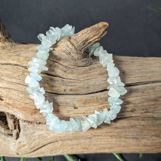 Crystal Chip Bracelet - Aquamarine image 0