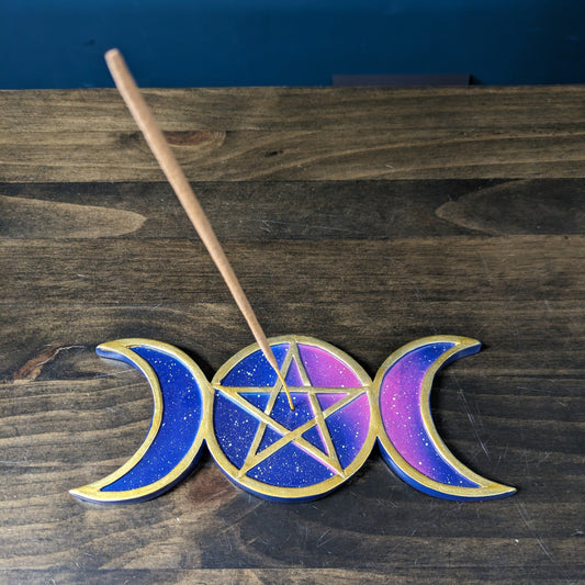 Incense Holder - Triple Moon image 0
