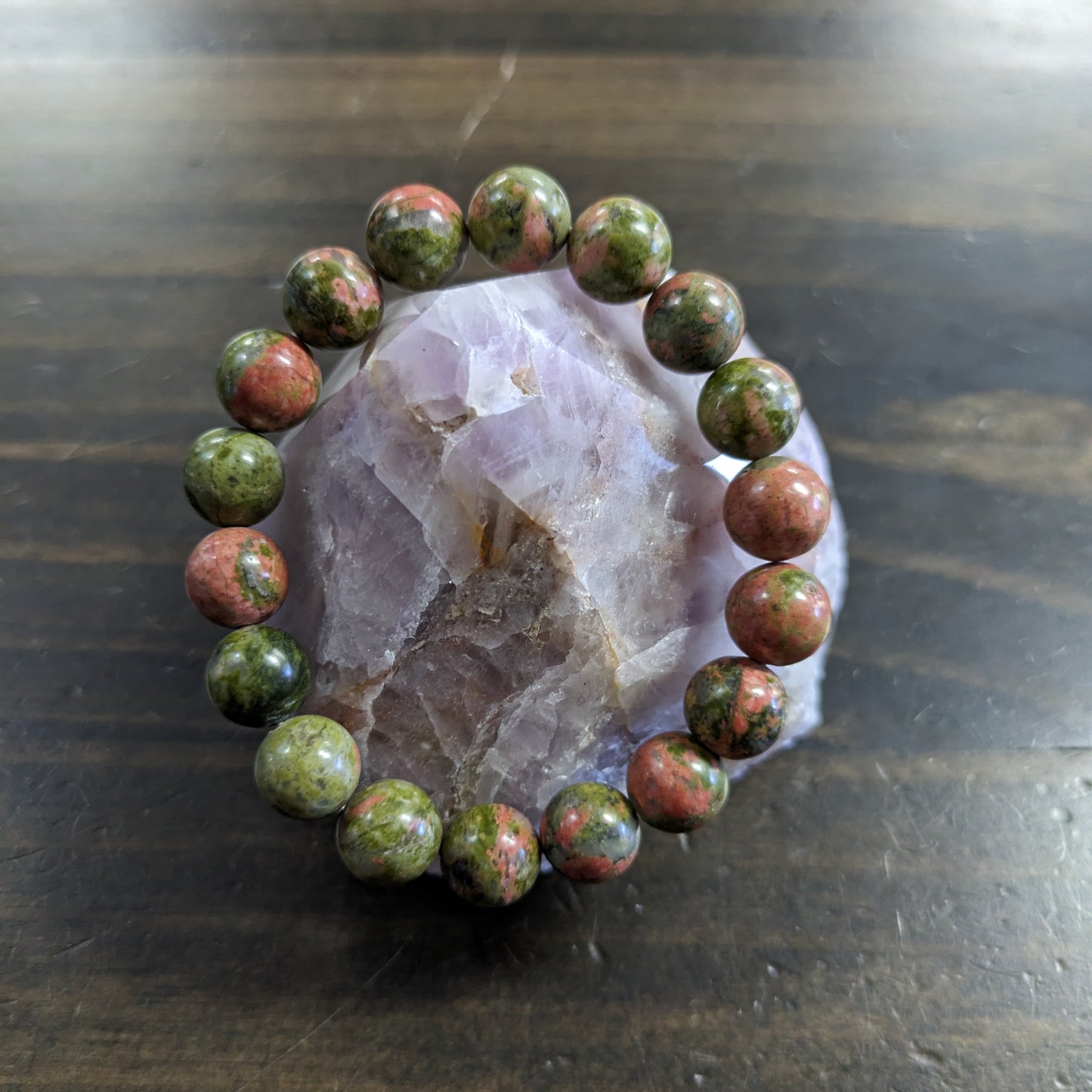 Unakite - 10mm Bead Bracelet image 0