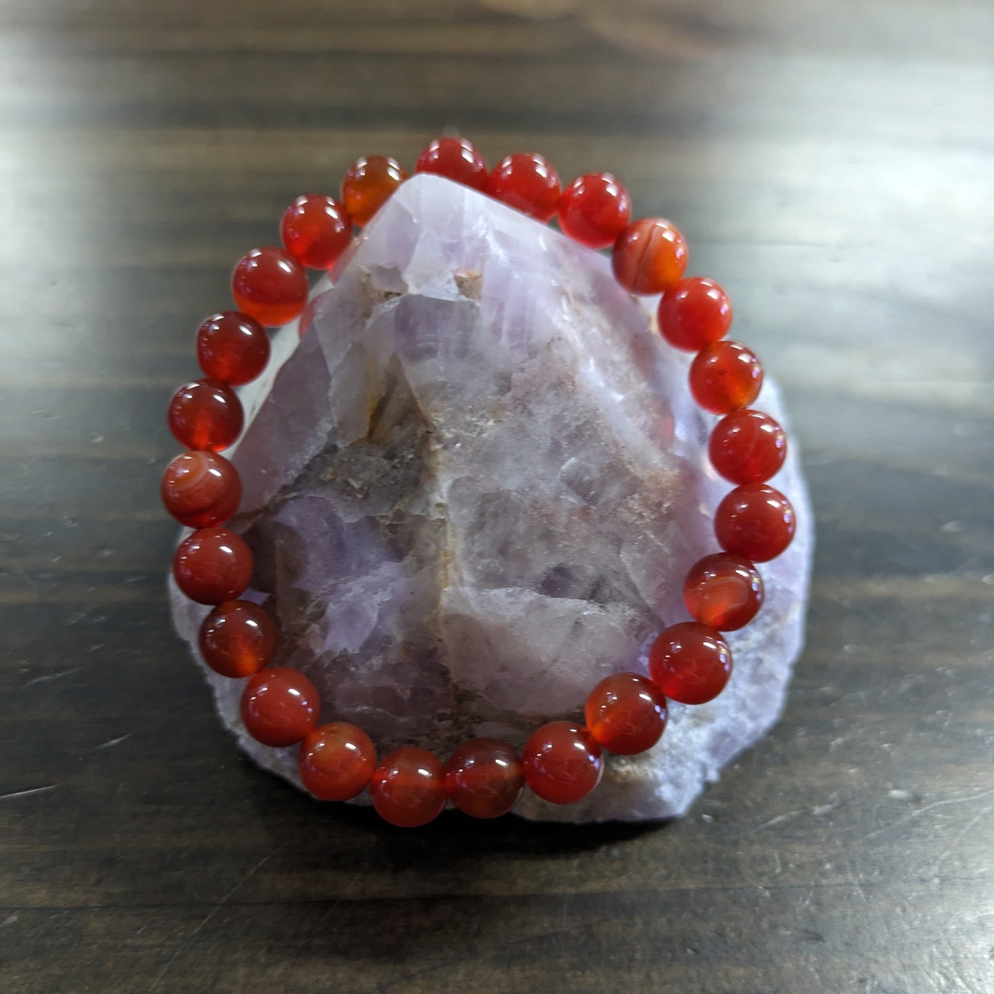 Carnelian - 8mm Bead Bracelet image 0