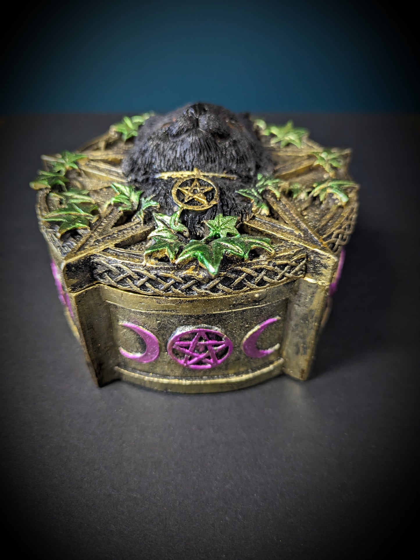 Witch Cat Trinket Container image 1