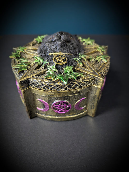 Witch Cat Trinket Container image 1