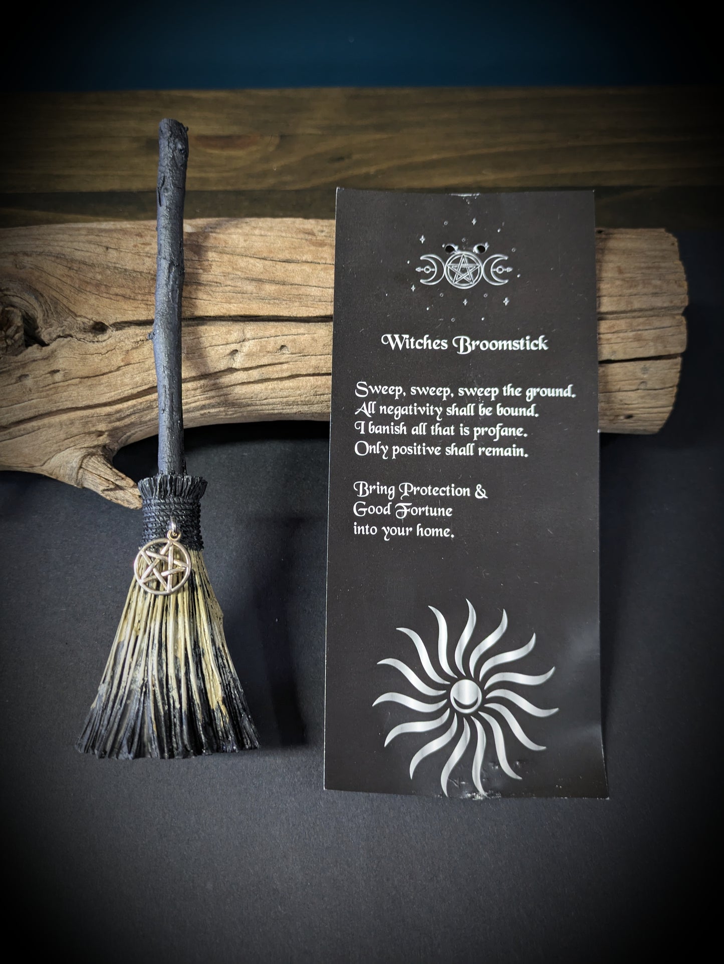 Witch Broomstick with Charm - Pentagram image 0