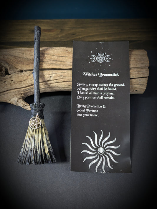 Witch Broomstick with Charm - Pentagram image 0