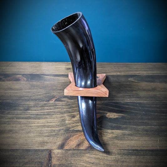 Horn with Wooden Stand image 0