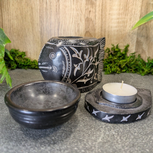Soapstone Fish Burner - Melts/Resin/Oil