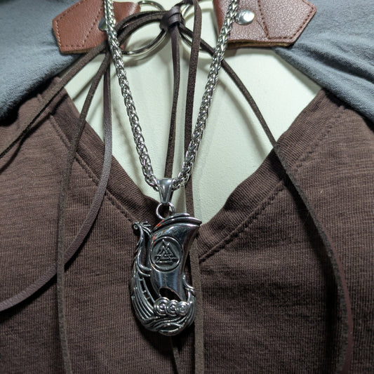 Viking Ship Necklace