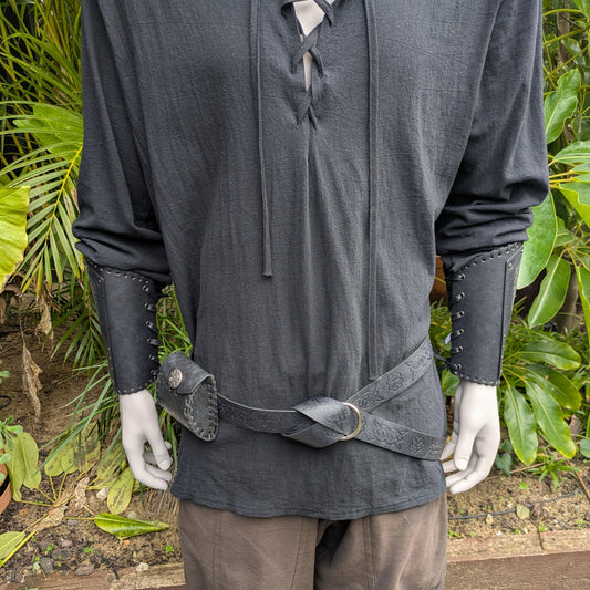 Medieval Money Pouch - black