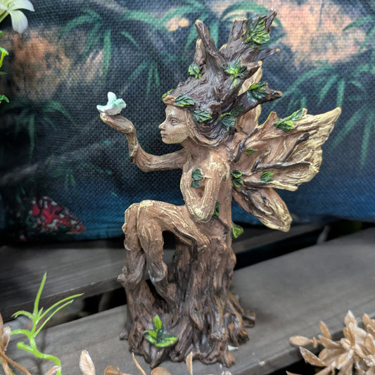 Tree Fairy with blue bird