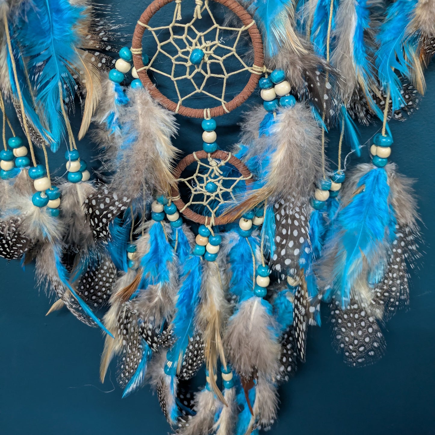 Turquoise Crystal Dreamcatcher