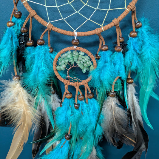 Green Aventurine Tree of Life Dreamcatcher
