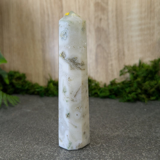 Tree Agate Crystal Tower