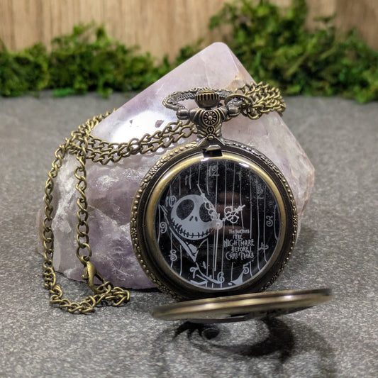 Nightmare Before Christmas Pocket Watch - Gold