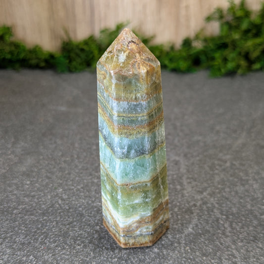 Serpentine Crystal Tower