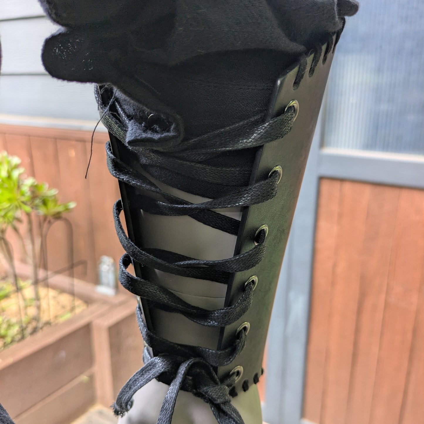 Medieval Bracers - black with Rune symbols