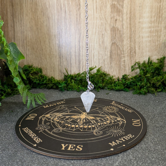 Clear Quartz Pendulum