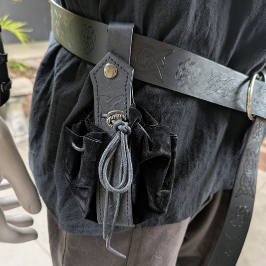 Medieval Money Pouch - Black