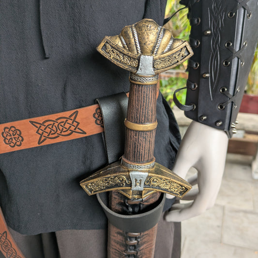 Leather Frog - Black