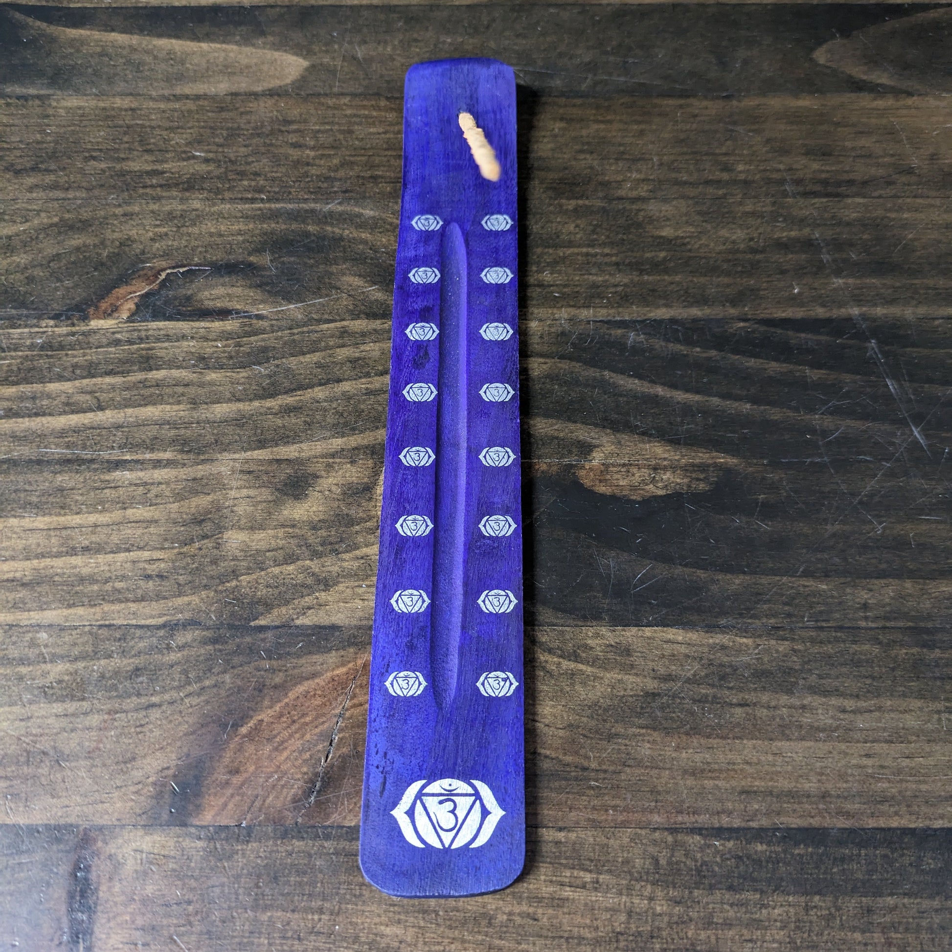 Wooden Incense Holder - Purple image 1