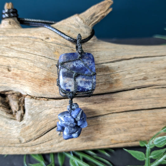 Sodalite Crystal Necklace image 0