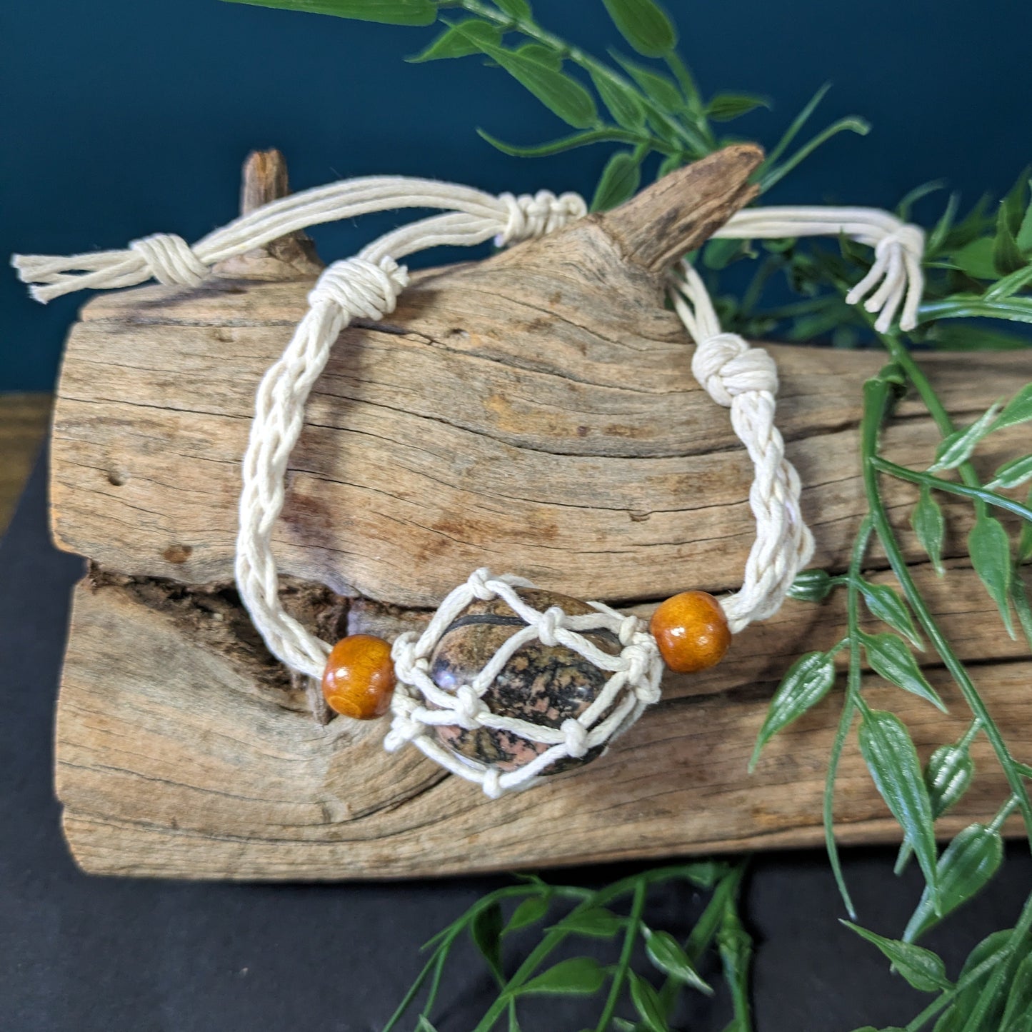 Macrame Bracelet - Beige image 0