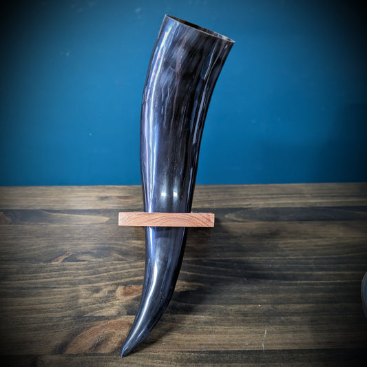 Horn with Wooden Stand image 0