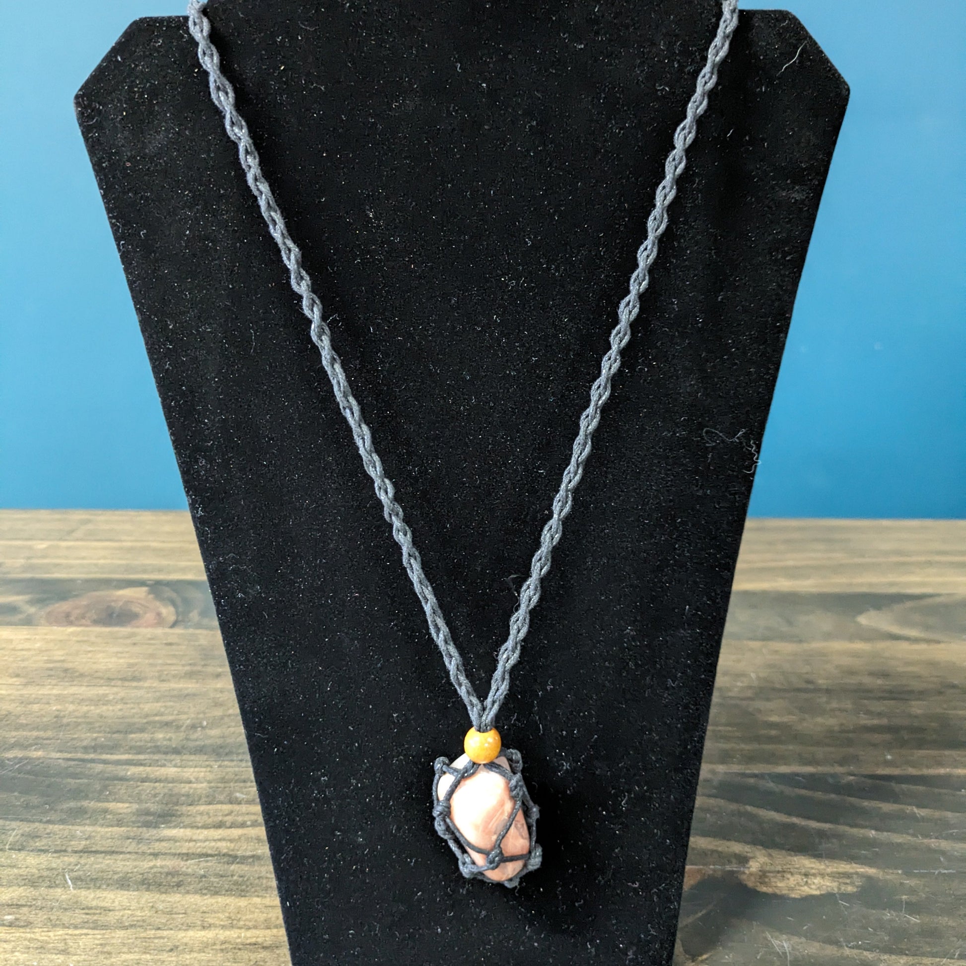 Macrame Necklace - Black image 0