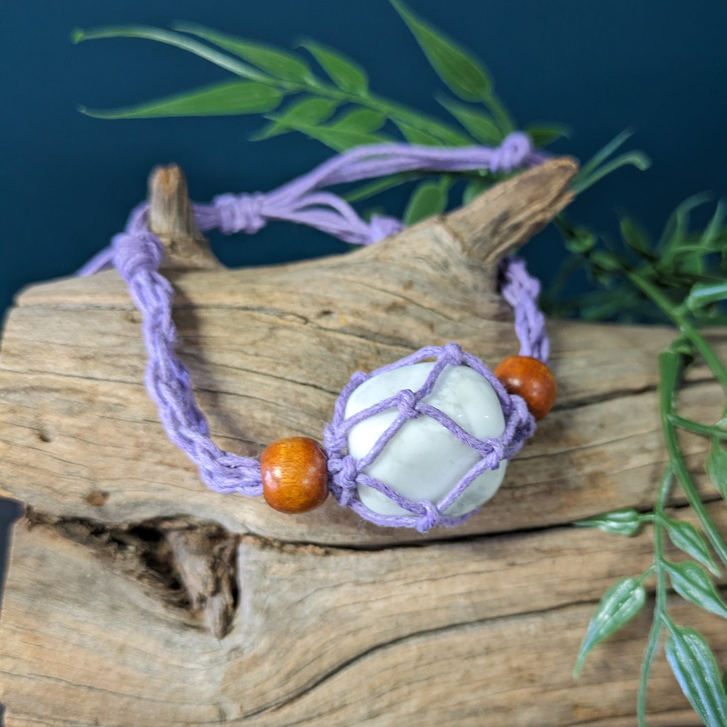 Macrame Bracelet - Purple image 0